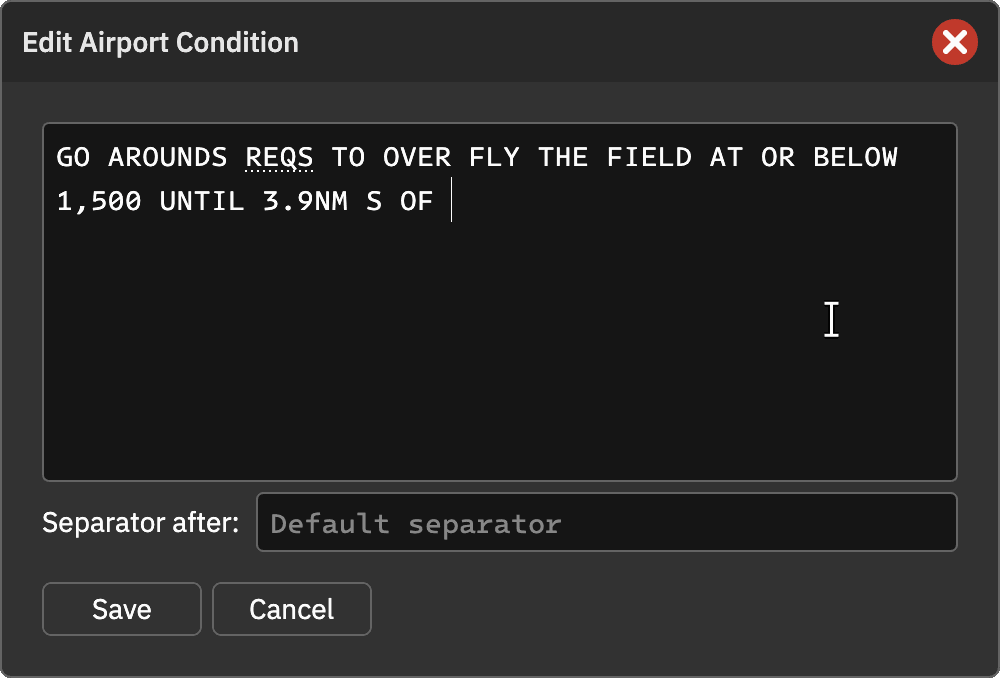 Airport Conditions
